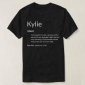 Kylie Is Kind Hearted Funny Name Definition Kylie  T-shirt (Design voorkant)