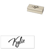 Kylie-naam decoratief cursief lettertype 	rubberstempel (Gestempeld)