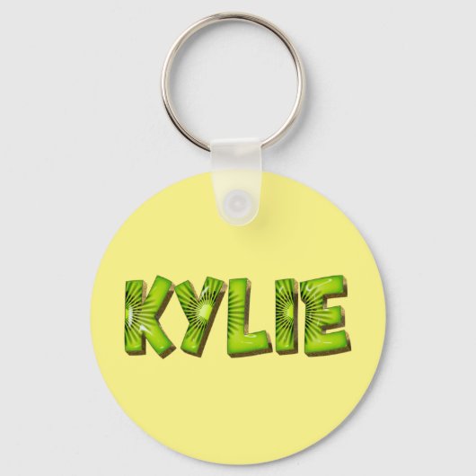 Kylie Nom Porte-clés Design Kiwi (Recto)