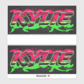 Kylie Vorname Name Graffiti Aufkleber Sticker (Vel)