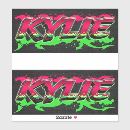Kylie Vorname Name Graffiti Aufkleber Sticker (Vel)