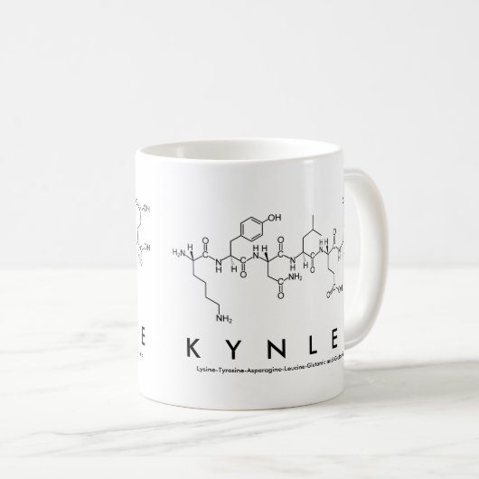 Kynlee peptide nom mug (Devant droit)