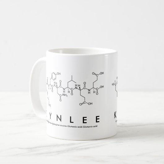 Kynlee peptide nom mug (Devant gauche)