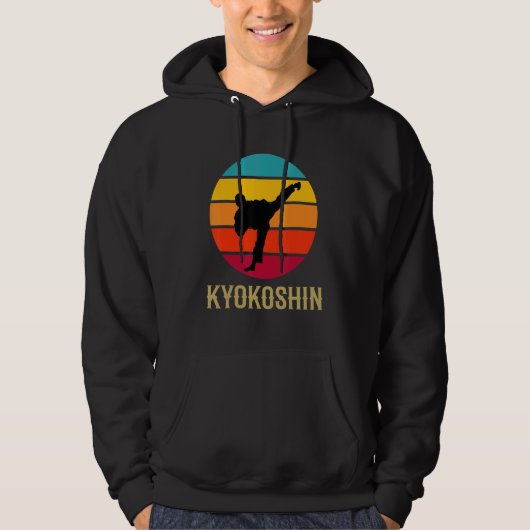 Kyokoshin Karate Sunset Martial Arts Styl Hoodie (Voorkant)