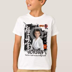 Kyokushin Dojo Foto Student Zwart Band Team T-shirt