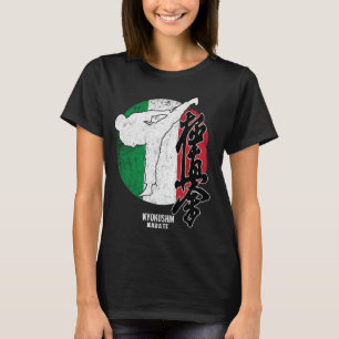 Kyokushin Italië Karate Italiaanse vlag Kyokushink T-shirt