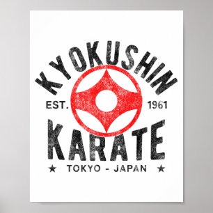 Kyokushin Karate Do Martial Arts Japan Tokyo Vinta Poster