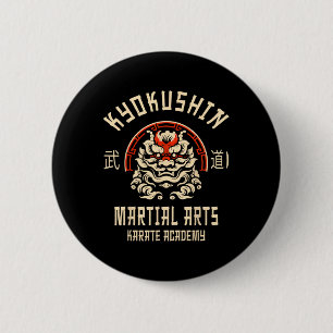 Kyokushin Karate Japanse Vechtkunst Ronde Button 5,7 Cm