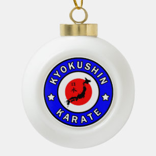 Kyokushin Karate Keramische Bal Ornament