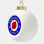 Kyokushin Karate Keramische Bal Ornament (Rechts)