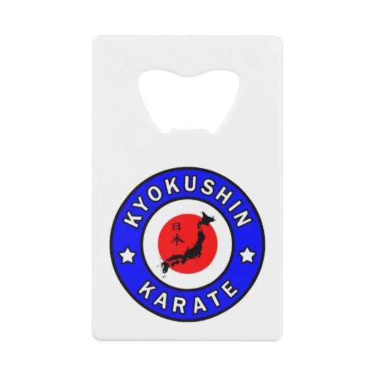 Kyokushin Karate Kredietkaart Flessenopener (Voorkant)