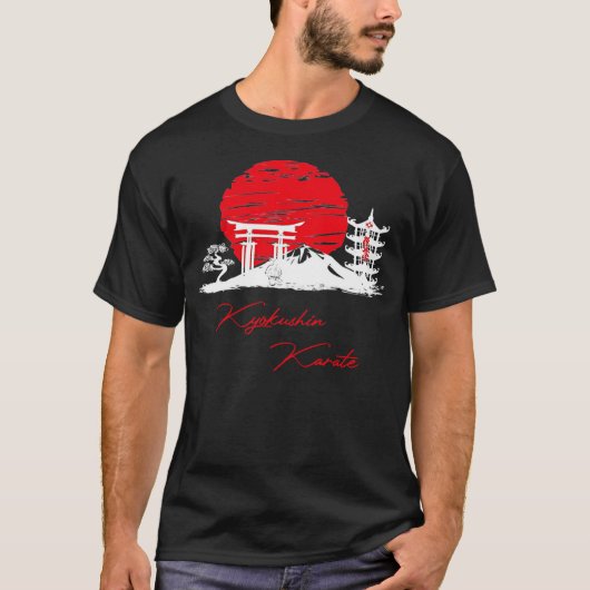 Kyokushin Karate Paysage par Zanshin-Art T-Shirt (Devant)