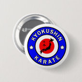 Kyokushin Karate Ronde Button 5,7 Cm (Voorkant /achterkant)