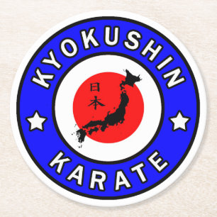 Kyokushin Karate Ronde Kartonnen Onderzetter