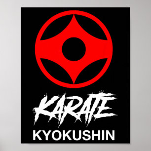 Kyokushin Karate Symbool Kyokushinkai Dojo Trainin Poster