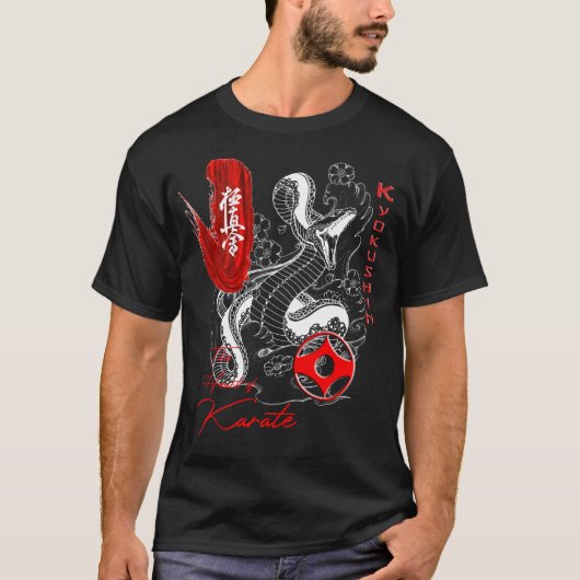Kyokushin Le coeur du Karate Budo T-Shirt (Devant)