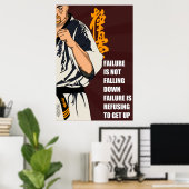 Kyokushin - Refuser l'échec Affiche (Bureau à domicile)