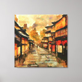 Kyoto Dusk Canvas Afdruk