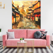 Kyoto Dusk Canvas Afdruk (Insitu (Woonkamer))