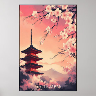 Kyoto in bloei: Kersenbloesem Dromen van Japan Poster