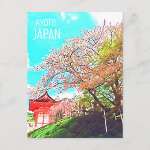 Kyoto Japan Cherry Blossom reisfotografie Briefkaart