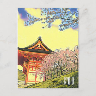 Kyoto Japan Cherry Blossom reisfotografie Briefkaart