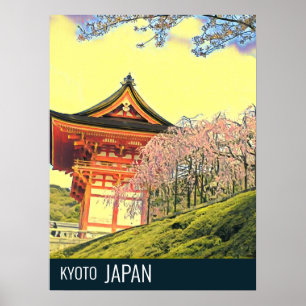 Kyoto Japan Cherry Blossom reisfotografie Poster