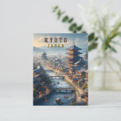 Kyoto Japan Landschapsreizen  Briefkaart (Staand voorkant)