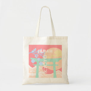 Kyoto Japan Pastel Travel Art Tote Bag