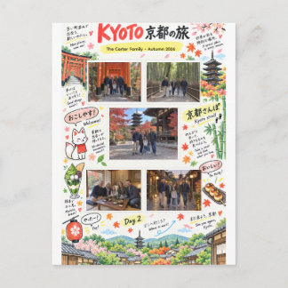 Kyoto Japan Reis 5 Foto Collage Reis Zine Briefkaart