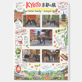 Kyoto Japan Reis 5 Foto Collage Reis Zine Magneet