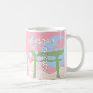 Kyoto Japan Reiskunst, Pastelreizen Kunst Koffiemok