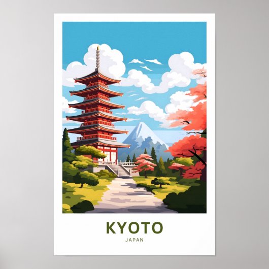 Kyoto Japan Reisprint Poster (Voorkant)