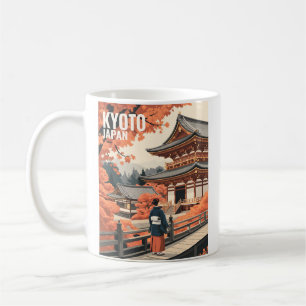 Kyoto Japan Reizen Herfst Tempel Gepersonaliseerd Koffiemok