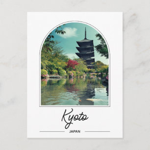 Kyoto Japan Toji-tempel ansichtkaart Briefkaart