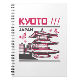 Kyoto Japan Traditionele Tempel Stedelijk Kunstont Notitieboek