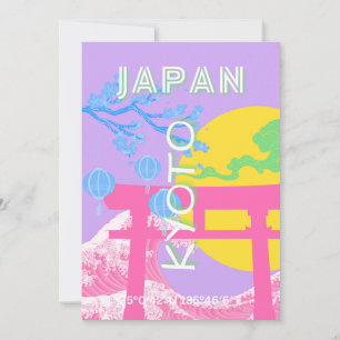 Kyoto Japan Travel Art Feestdagenkaart
