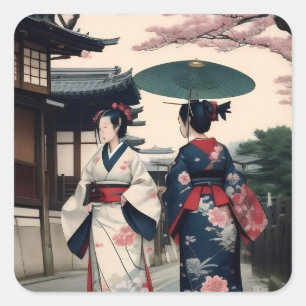 Kyoto Lente Wandel Kimono Sticker