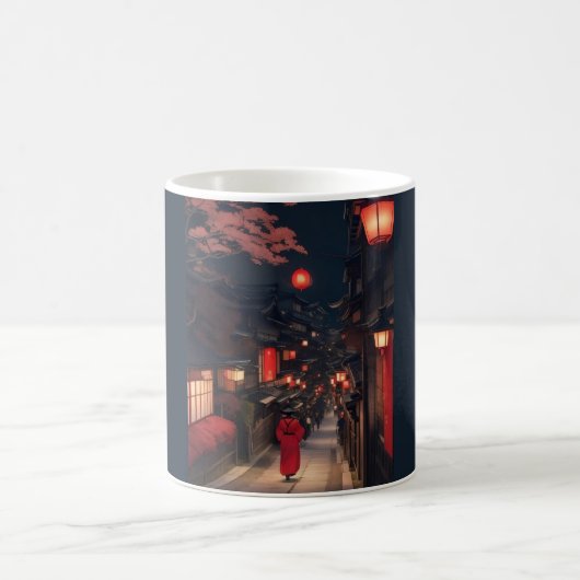Kyoto Night Lantern Walk Mug (Centre)