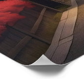 Kyoto Night Lanterns Poster (Coin)