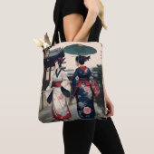 Kyoto Spring Walk Kimono Tote Bag (De près)