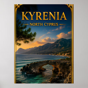 Kyrenia Noord-Cyprus Kustontsnapping Herinnering Poster