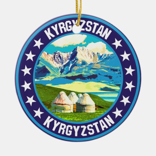 Kyrgyzstan Keramisch Ornament (Voorkant)