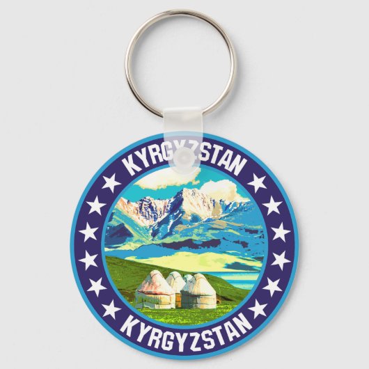 Kyrgyzstan Sleutelhanger (Voorkant)