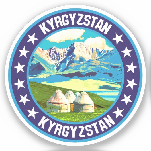 Kyrgyzstan Sticker (Voorkant)