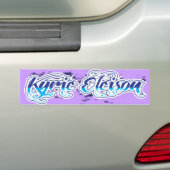 Kyrie Eleison Religious Phrase Stylized Text Bumpersticker (Op auto)
