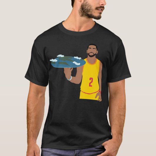 Kyrie Irving Flat Earth T-shirt (Voorkant)