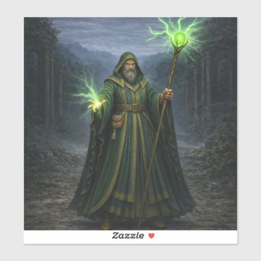 Kyrzon Sigil Sticker – Mystical Symbol Art for Fan (Feuille)