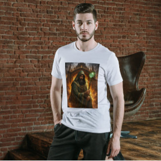 Kyrzon – Staff & Dreadspire Dark Fantasy Warlock T-shirt