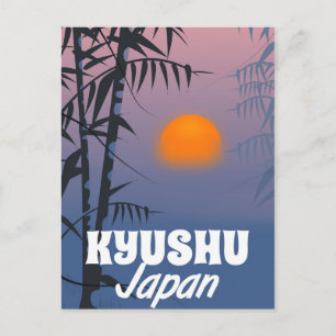 Kyushu Japan vintage reisposter Briefkaart